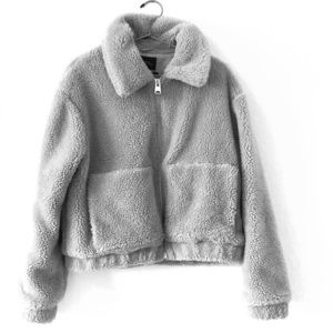UO Cropper Teddy Jacket